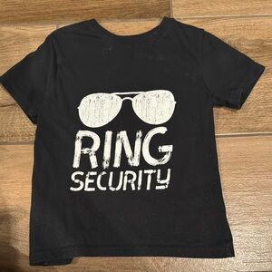 Black 'Ring Security' T-Shirt